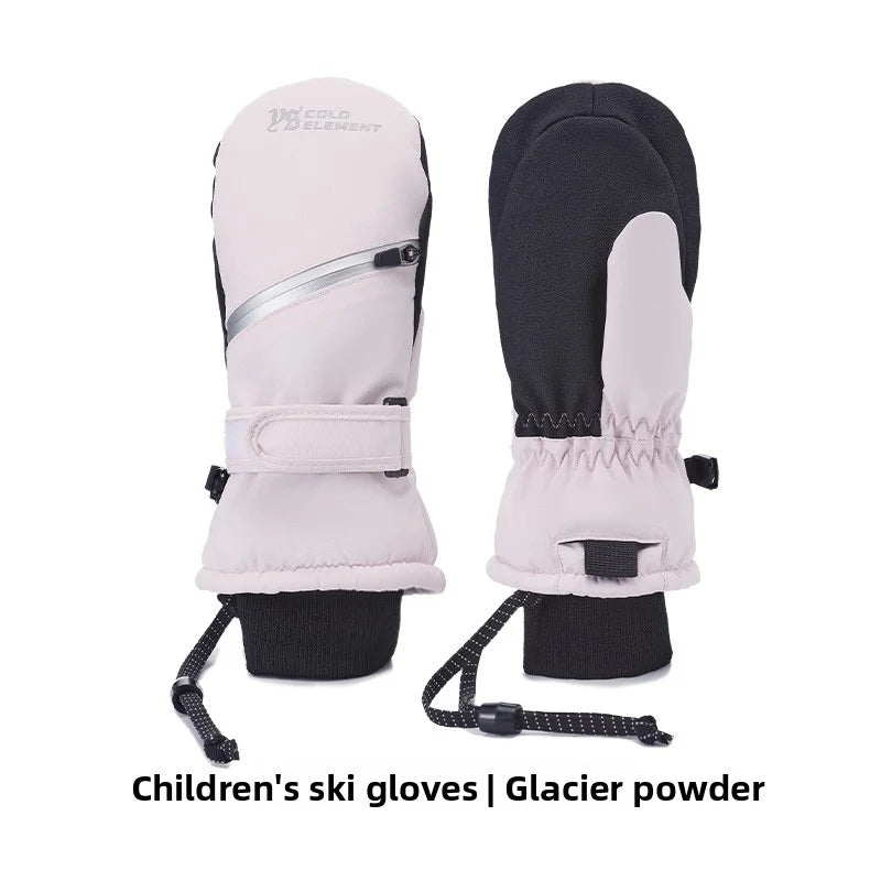 Guantes de esquí impermeables para niños | Equipamiento de invierno cálido y duradero