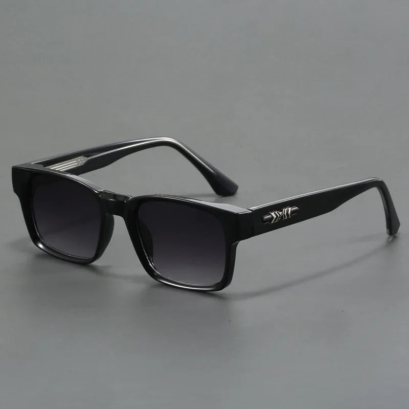 Fashionable Retro Square Full Frame Sunglasses for Men