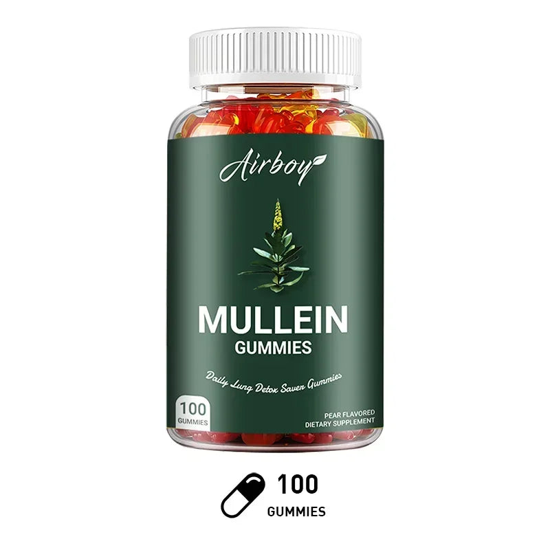 Natural Mullein Gummies for Lung Health & Immune Support