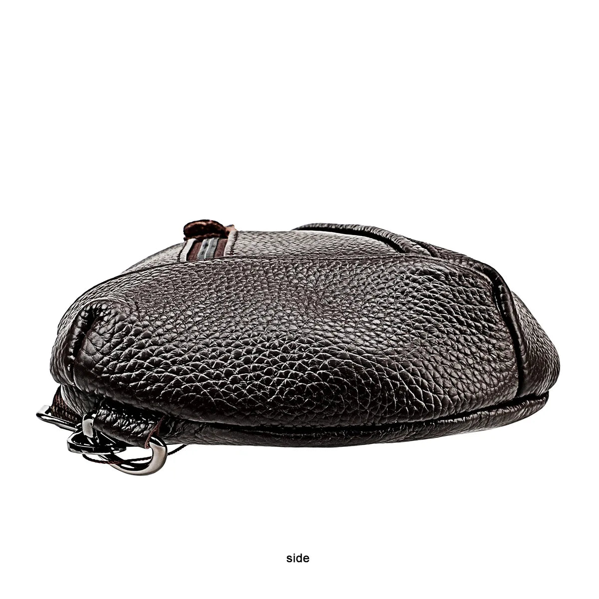 Men's Genuine Leather Chest Bag | Casual Triangle Crossbody Sling