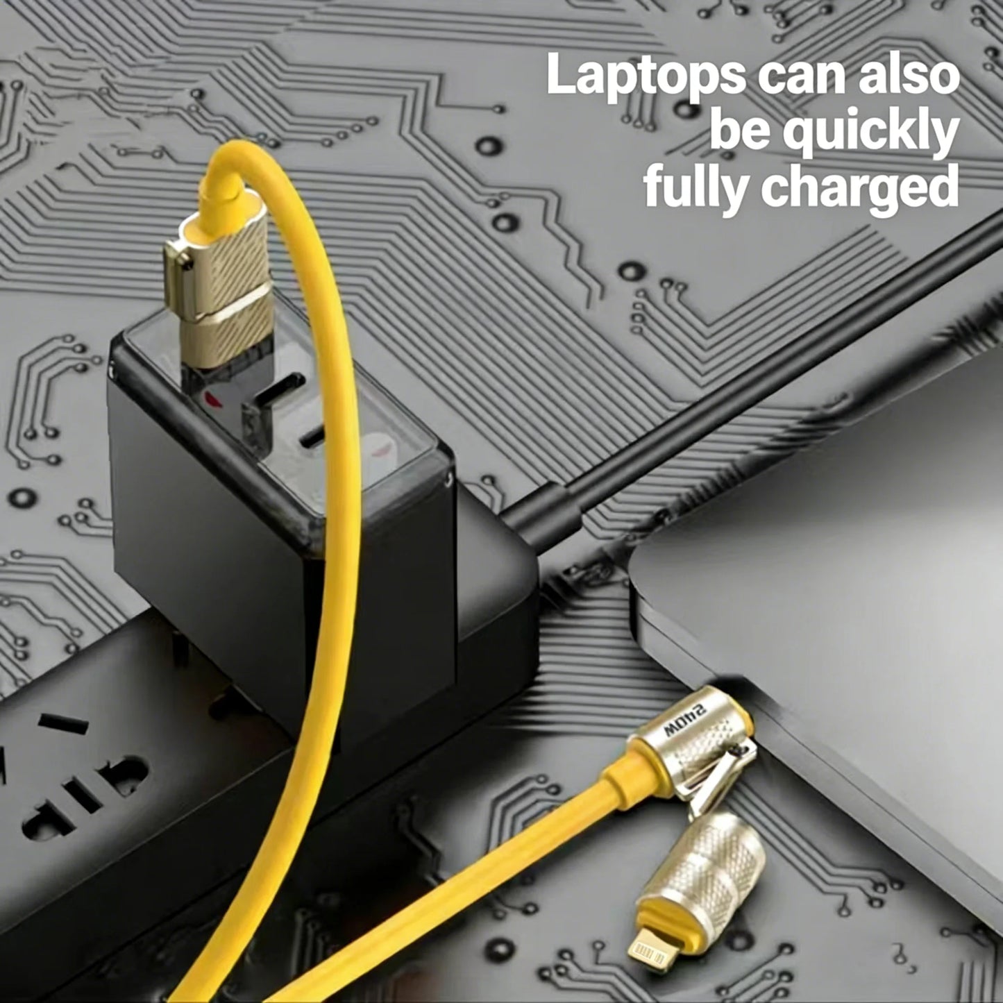 4-in-1 Fast Charging Data Cable - Type-C to Type-C Connection
