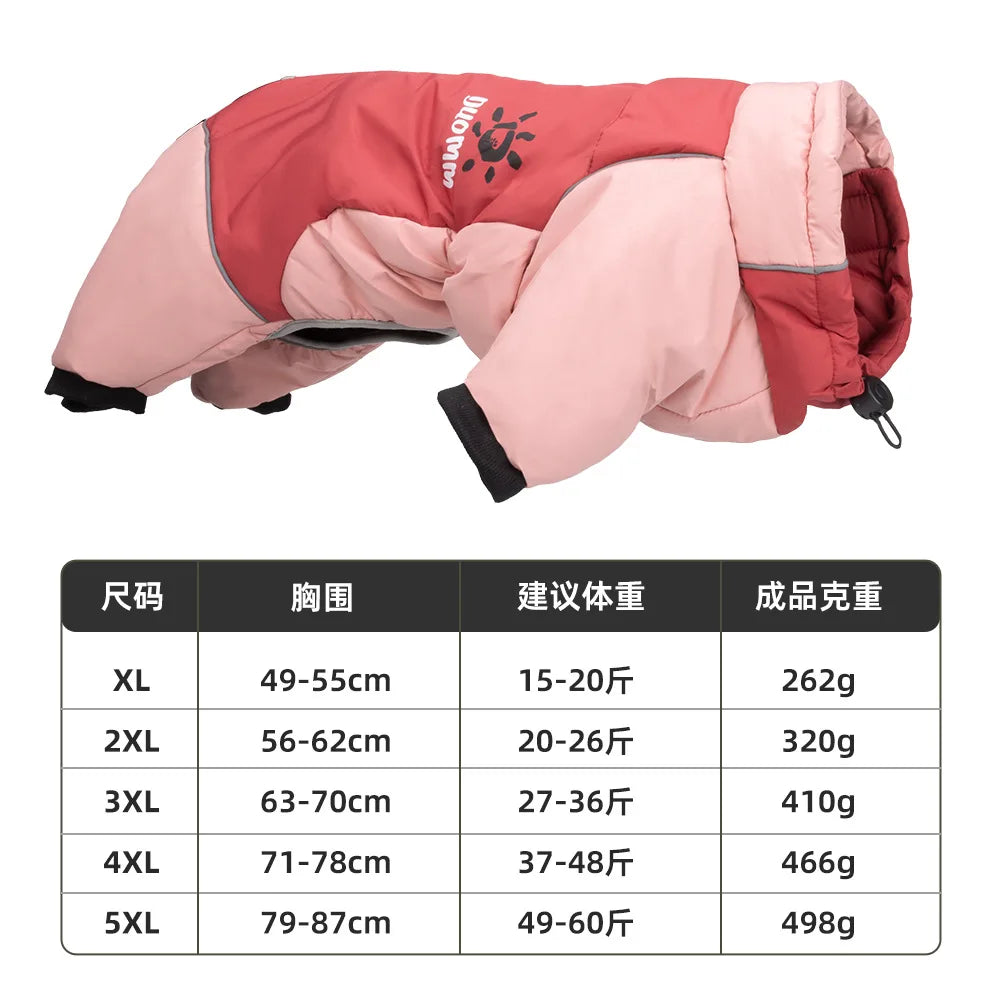 Large Dog Jacket | Reflective Waterproof Coat for Outdoor Safety