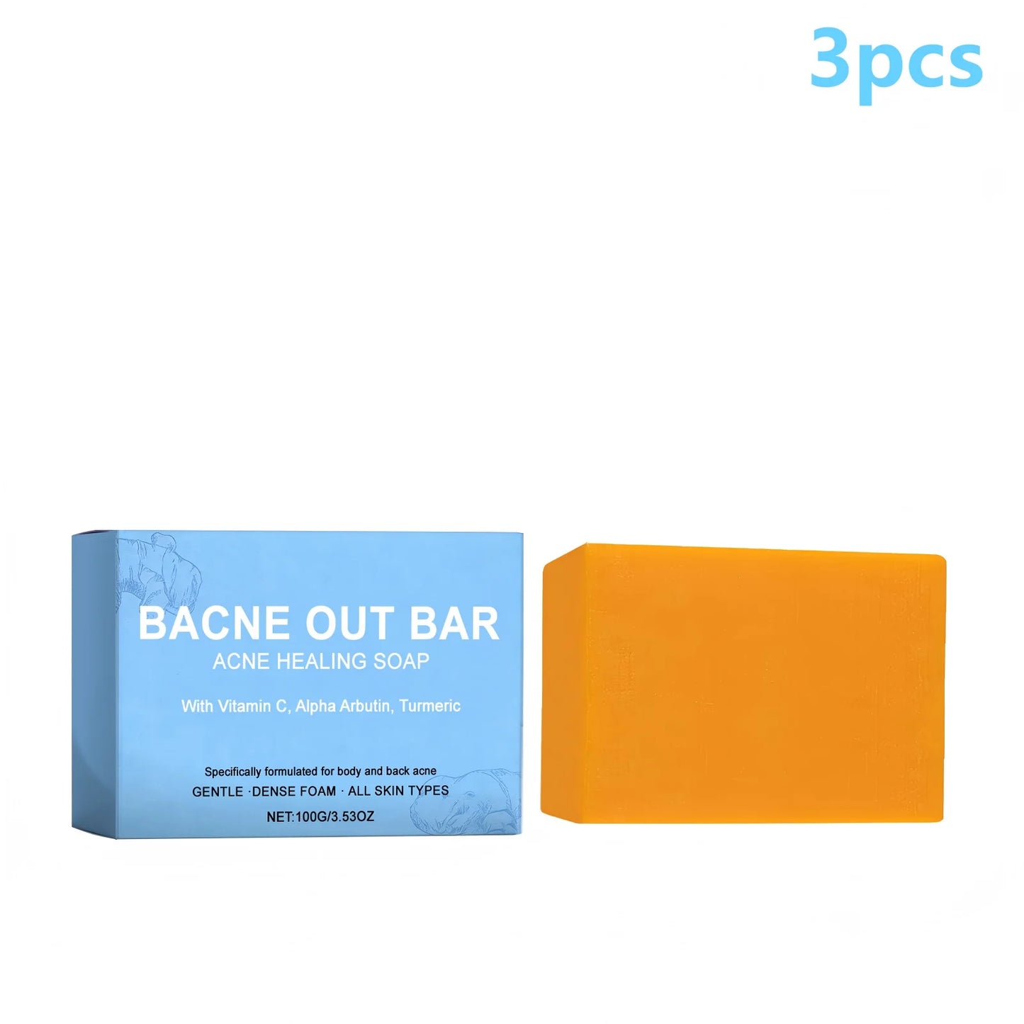 Turmeric Lightening Soap | Exfoliating Body Soap for Acne Control