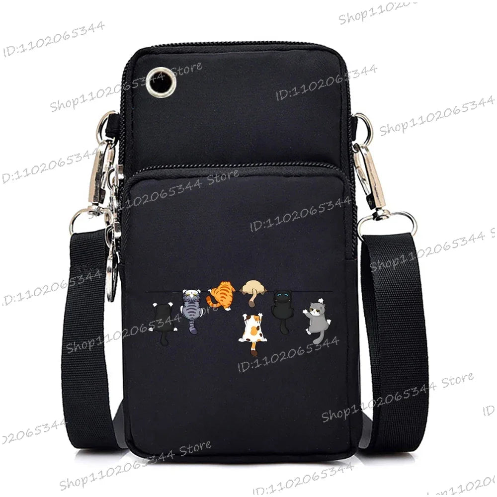 Cartoon Cat Crossbody Bag | Cute Women's Anime Shoulder Purse