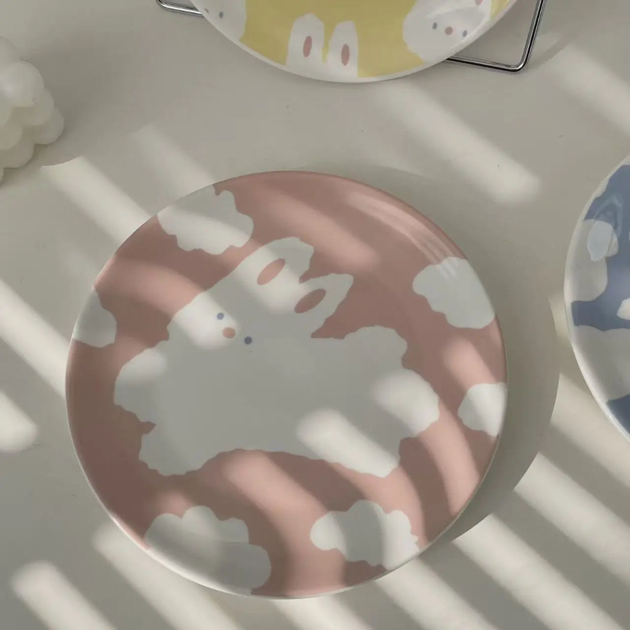 Hand-Painted Floral Ceramic Deep Plates | Vintage Dinner Dishes