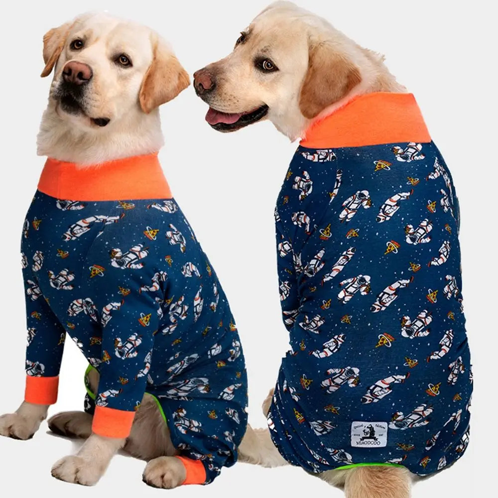 Cartoon Pet Recovery Suit | Comfortable Dog Pajamas for Healing