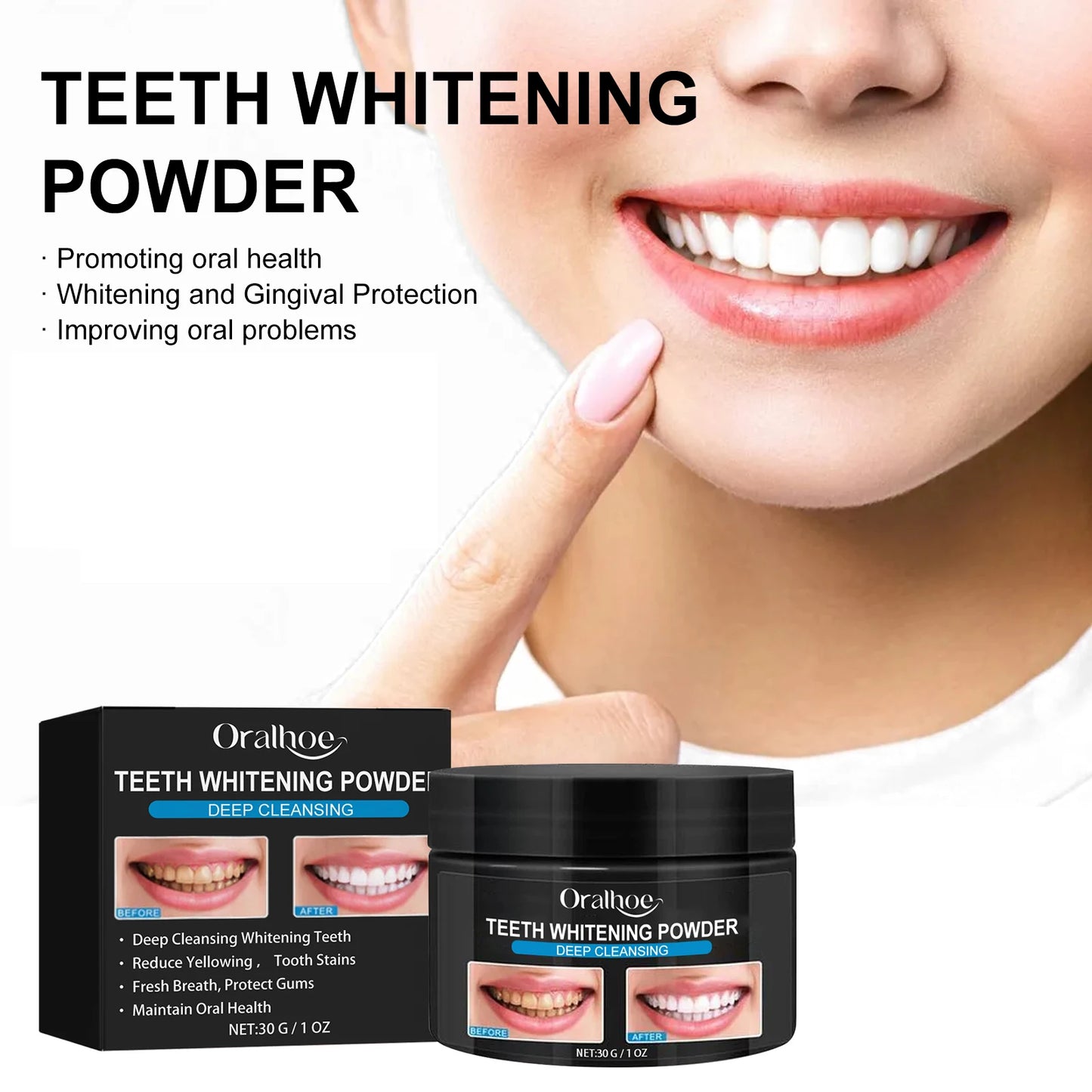 Activated Charcoal Teeth Whitening Powder for Bright Smiles