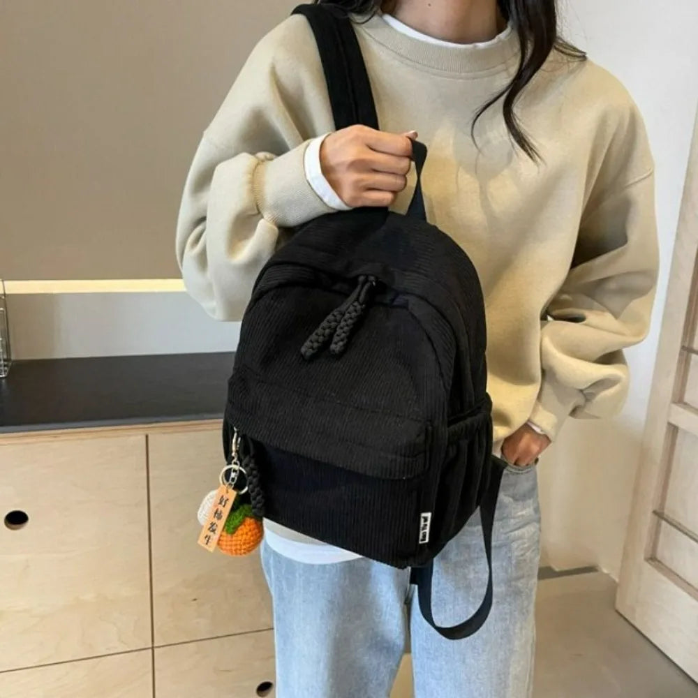Simple Backpack Large Capacity Fashion College High School Junior High School Student Casual Backpacks Woman Man Travel Backpack