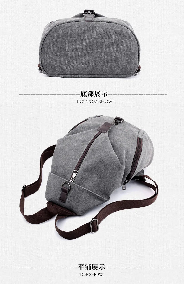 Stylish Vintage Canvas Women Backpack | Fashionable Casual Bag