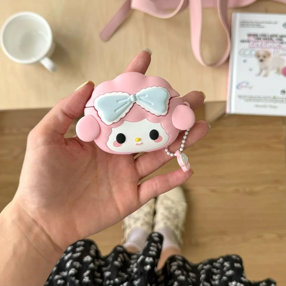 Cute Pink Melody Earphone Case | Protective Cover for AirPods