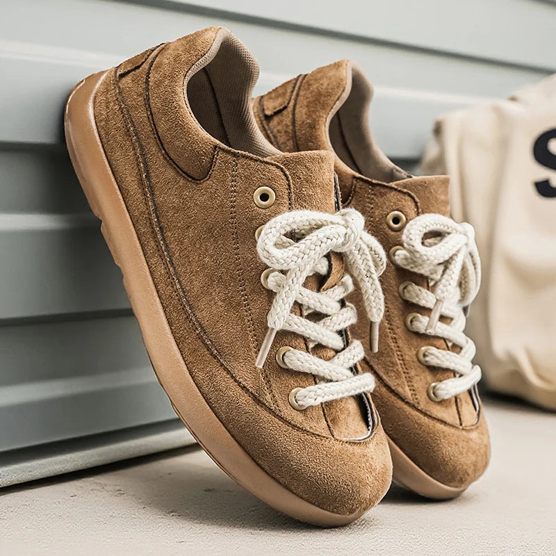 Thick Sole Breathable Anti Slip Sneakers | Stylish Men's Casual Shoes