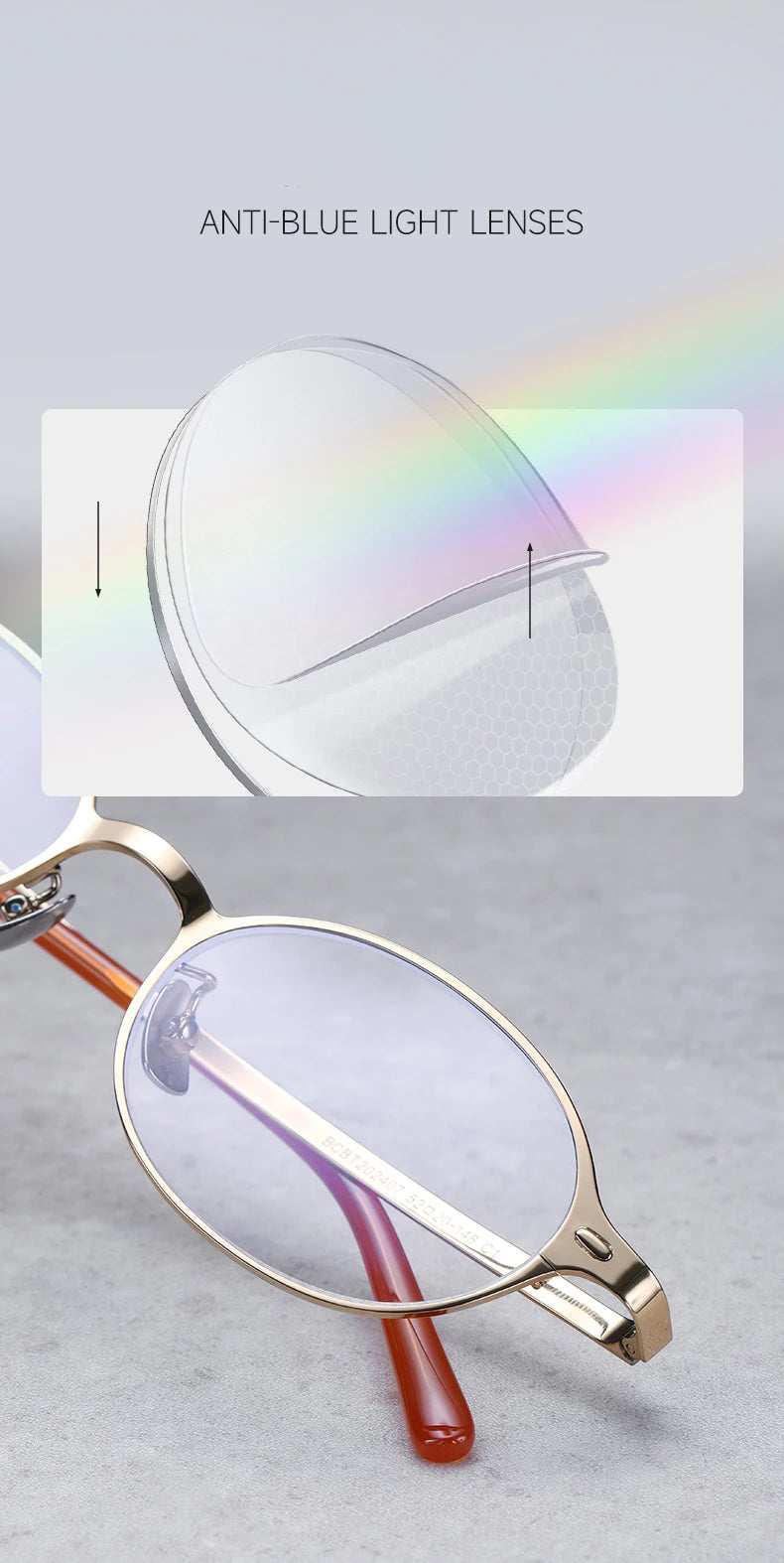 Oval Titanium Photochromic Sunglasses | Elegant Women's Eyewear