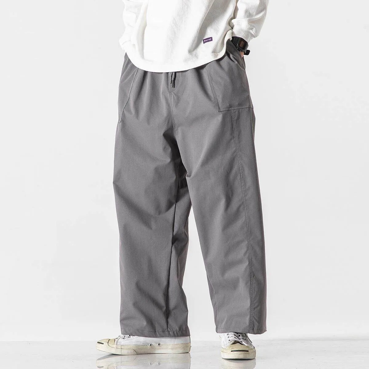 Men's Casual Wide Leg Pants | Lightweight Thin Joggers