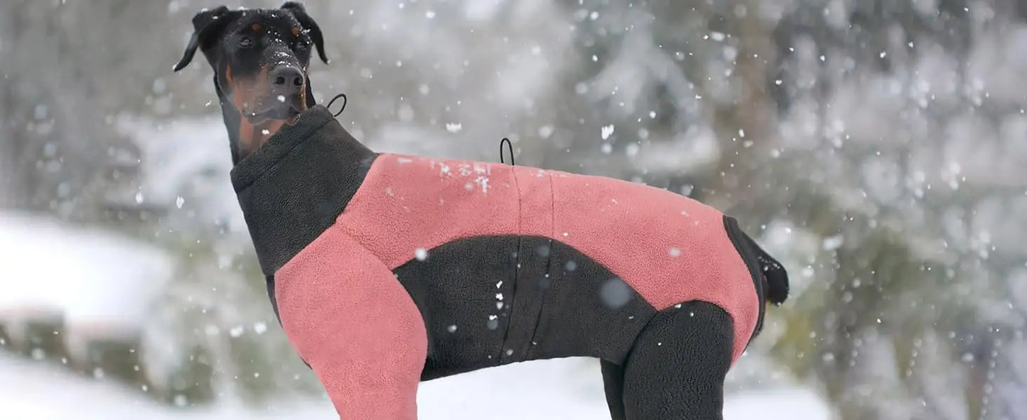Dog Winter Coat | Warm Pullover Fleece Pajamas for Cold Weather