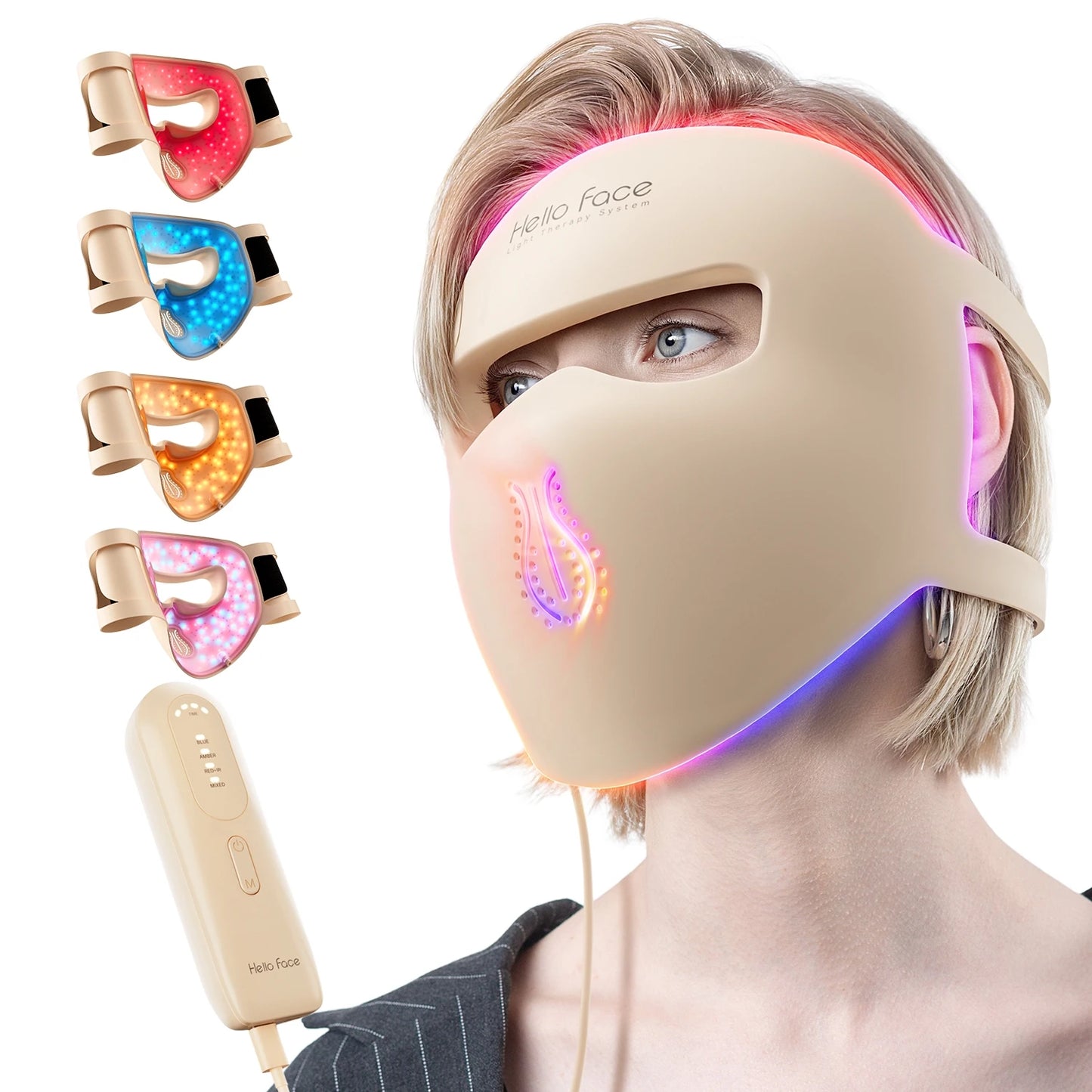 Portable 4D LED Light Therapy Mask for Skin Rejuvenation