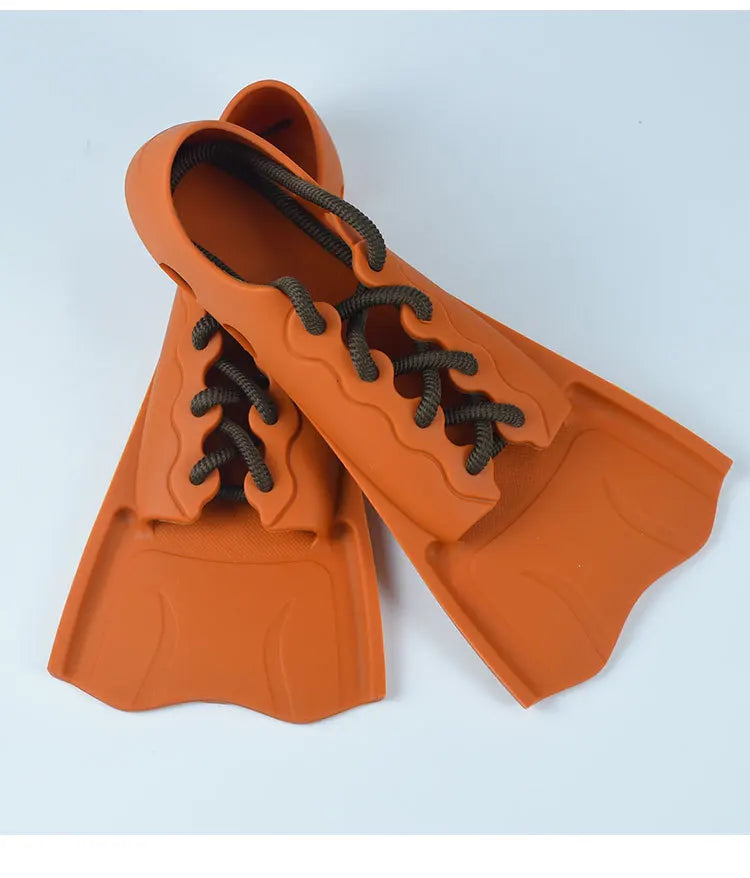 Adjustable Short Snorkeling Fins | Anti-Slip Swimming Equipment