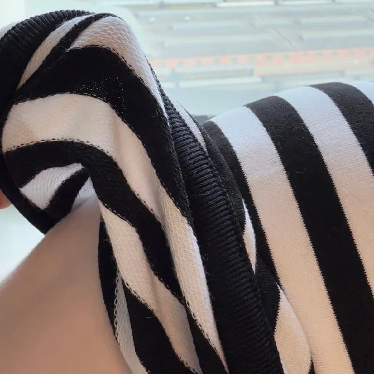 Stylish Black-White Striped T-Shirt for Hairless Cats | Soft Cotton Wear