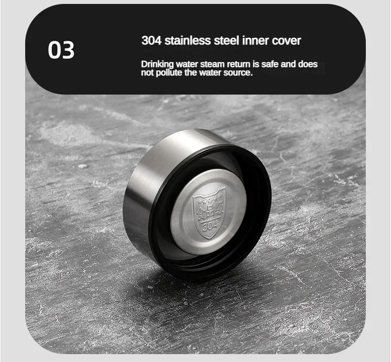 Stainless Steel Vacuum Flask with LED Temperature Display | 500ML-1L