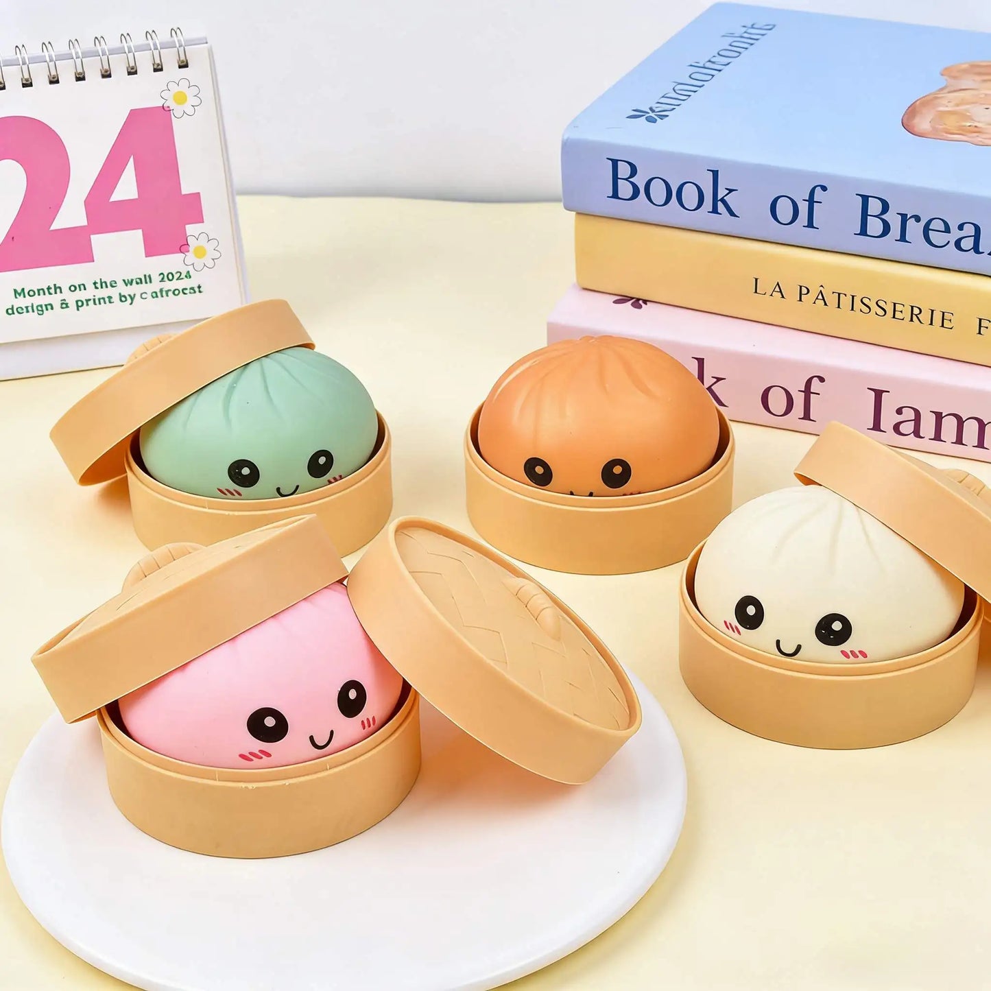 Dumpling Squishy Stress Ball | Soft Silicone Anti-Stress Toy