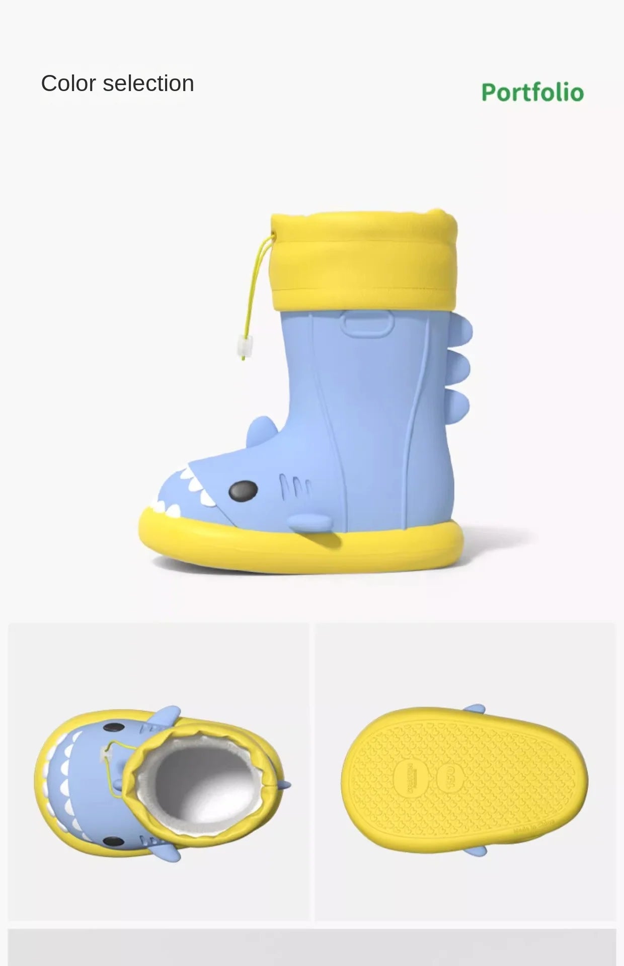Children's Waterproof Cartoon Rain Boots | Non-Slip Water Shoes