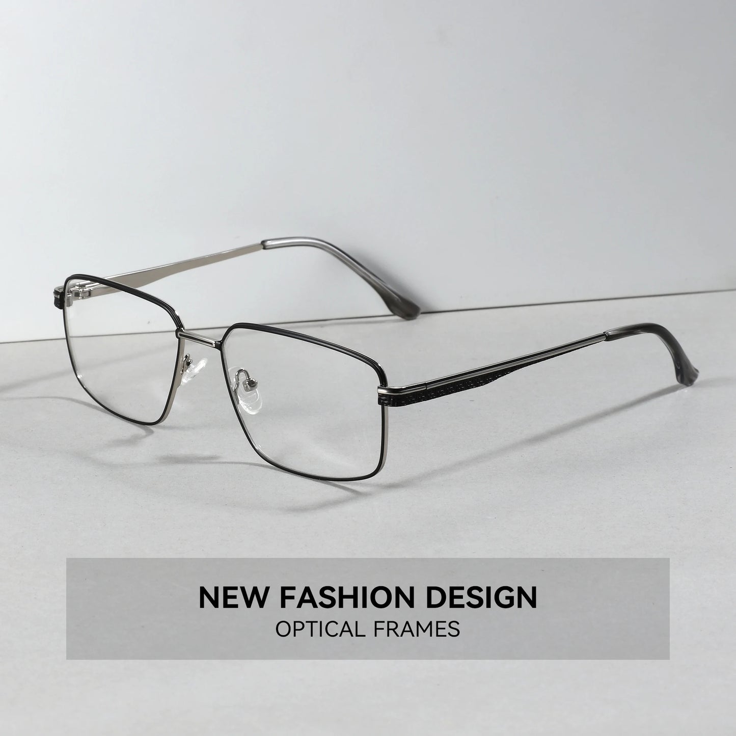 Stylish Alloy Prescription Eyeglasses for Men | Anti-Blue Light Safety