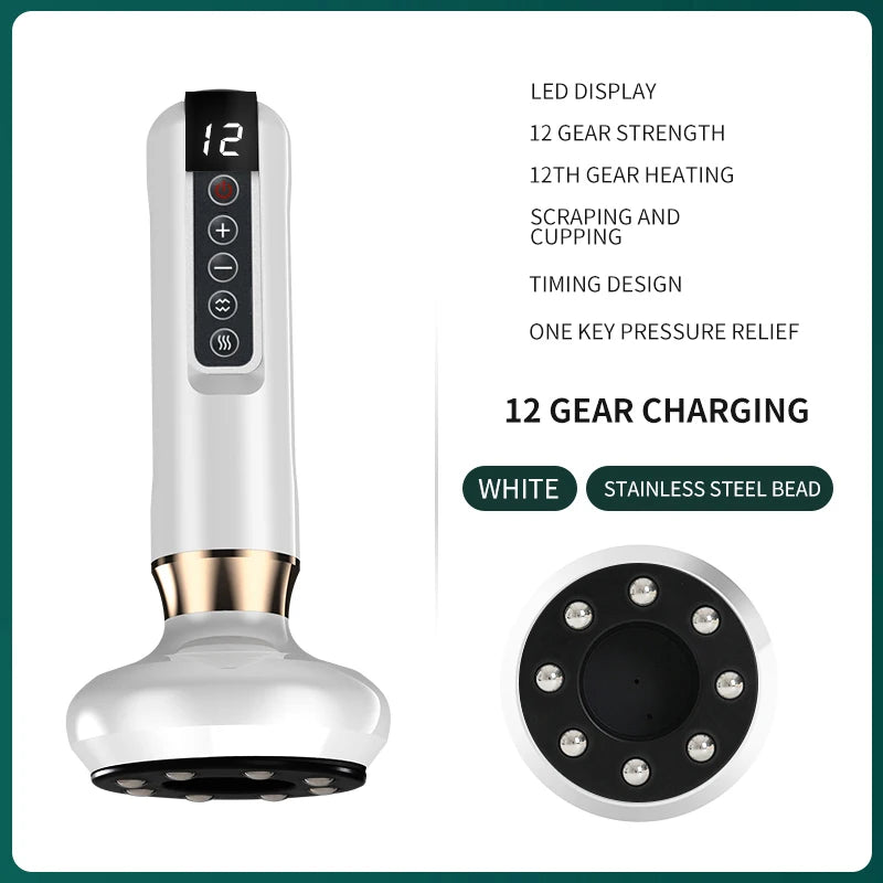 Tricolor Electric Gua Sha Massager | Slimming Infrared Therapy