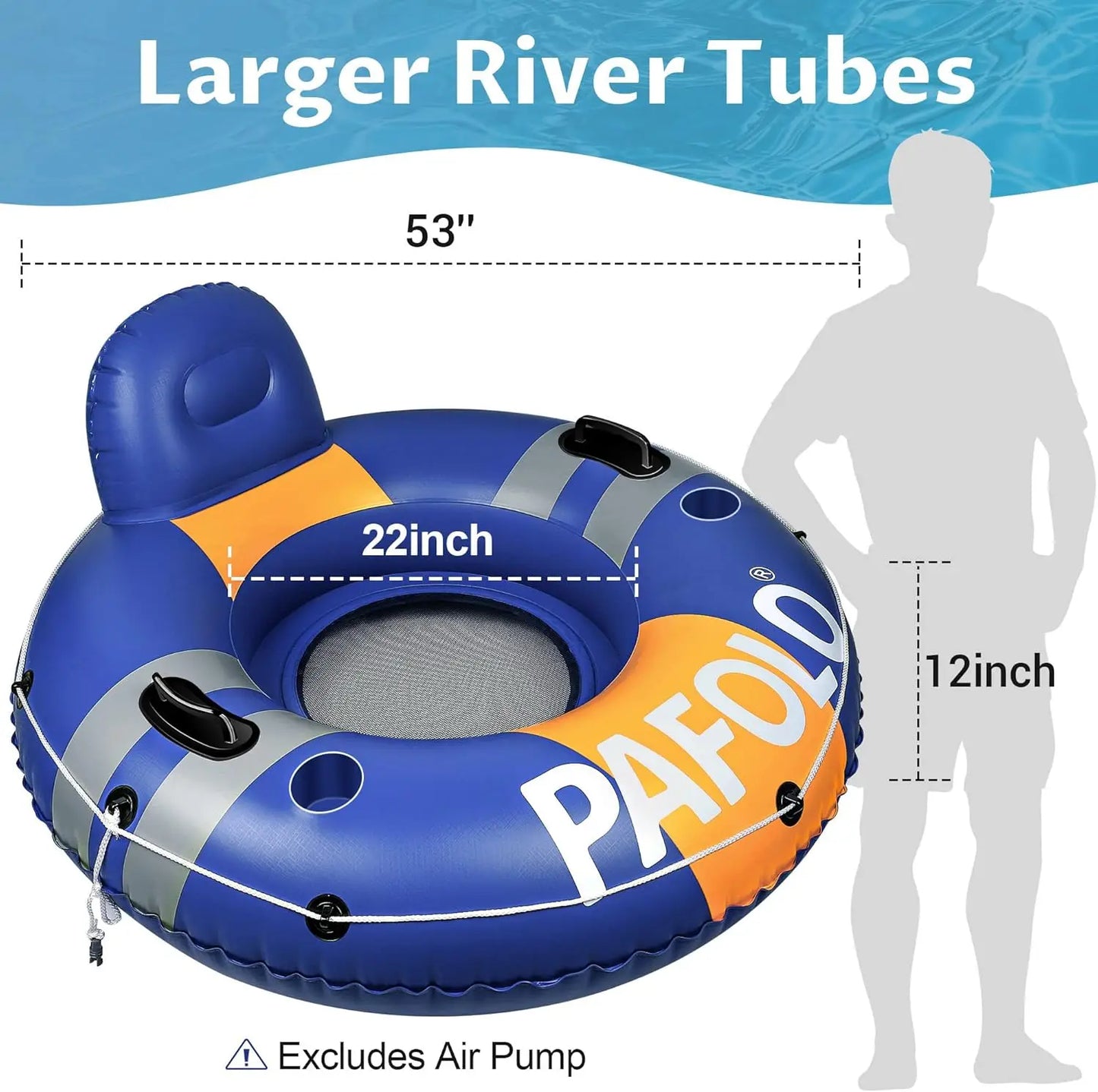Heavy Duty River Tubes | Inflatable Pool Float for Adults