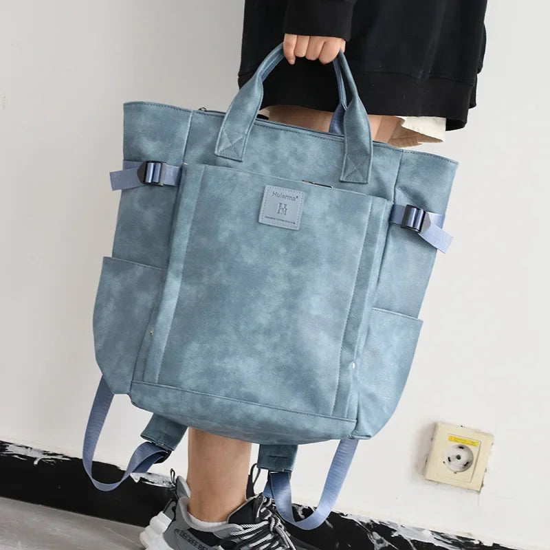 Stylish PU Leather Women's Backpack | Spacious Travel Companion