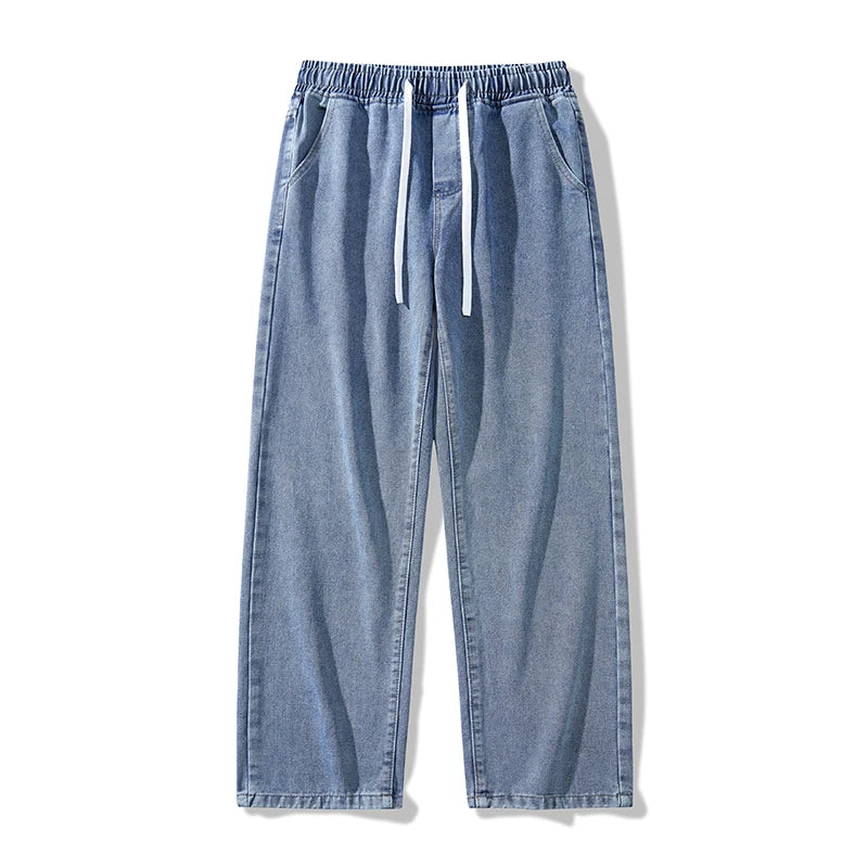 Trendy High Street Wide Leg Jeans | Comfortable Men's Denim Pants