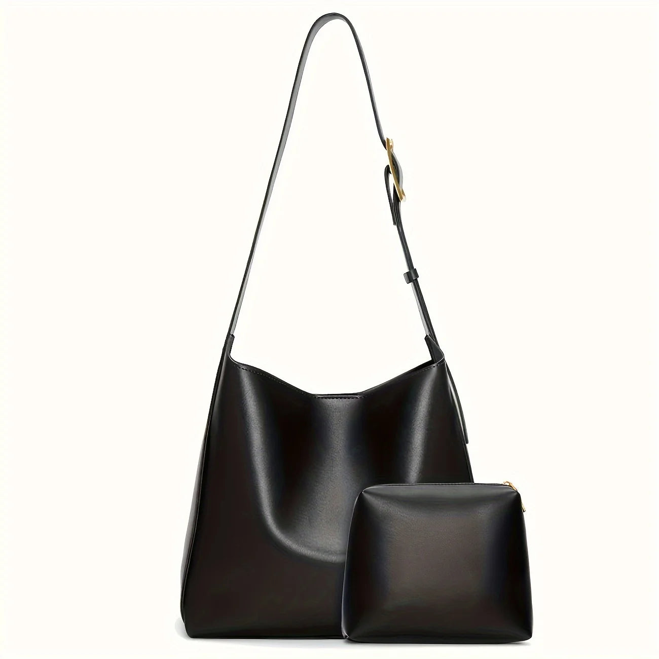 Stylish Women's Minimalist Tote Bag | Retro Faux Leather Design