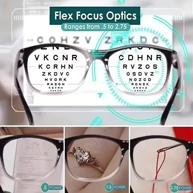 Multifocal Reading Glasses for Men and Women | Auto-Adjusting Eyewear