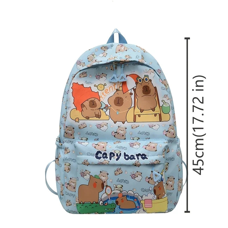 Cute Capybara Backpack | Large Capacity Multi-Purpose Bag
