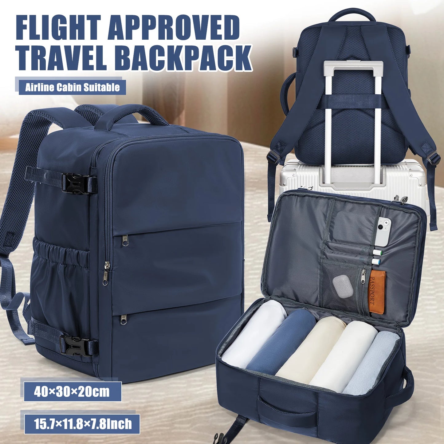 Versatile Travel Backpack for Business & Leisure | Cabin Luggage