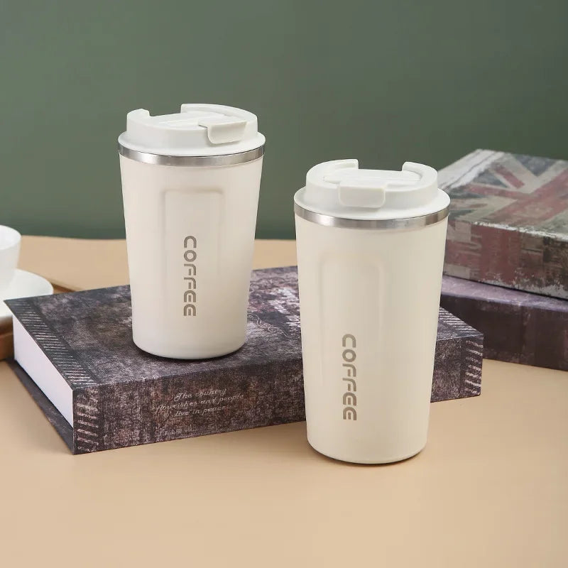 Stainless Steel Thermos Travel Mug | Leak-Proof & Insulated