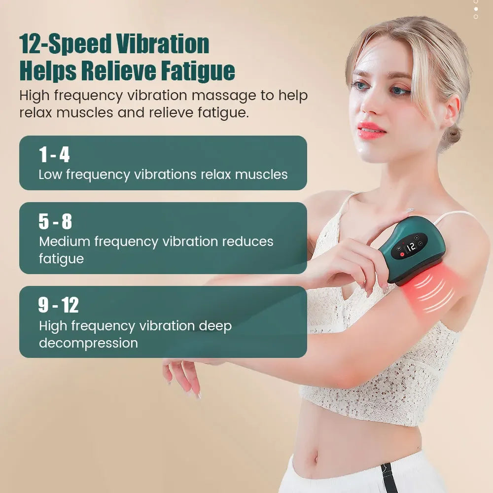 Electric Gua Sha Massager | Relaxing Facial & Body Therapy Tool