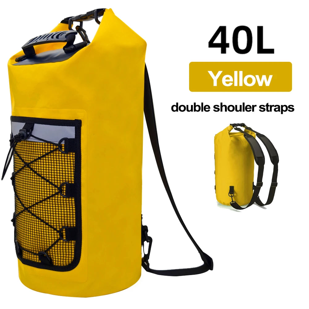 40L Waterproof Floating Dry Bag for Kayaking and Beach Activities