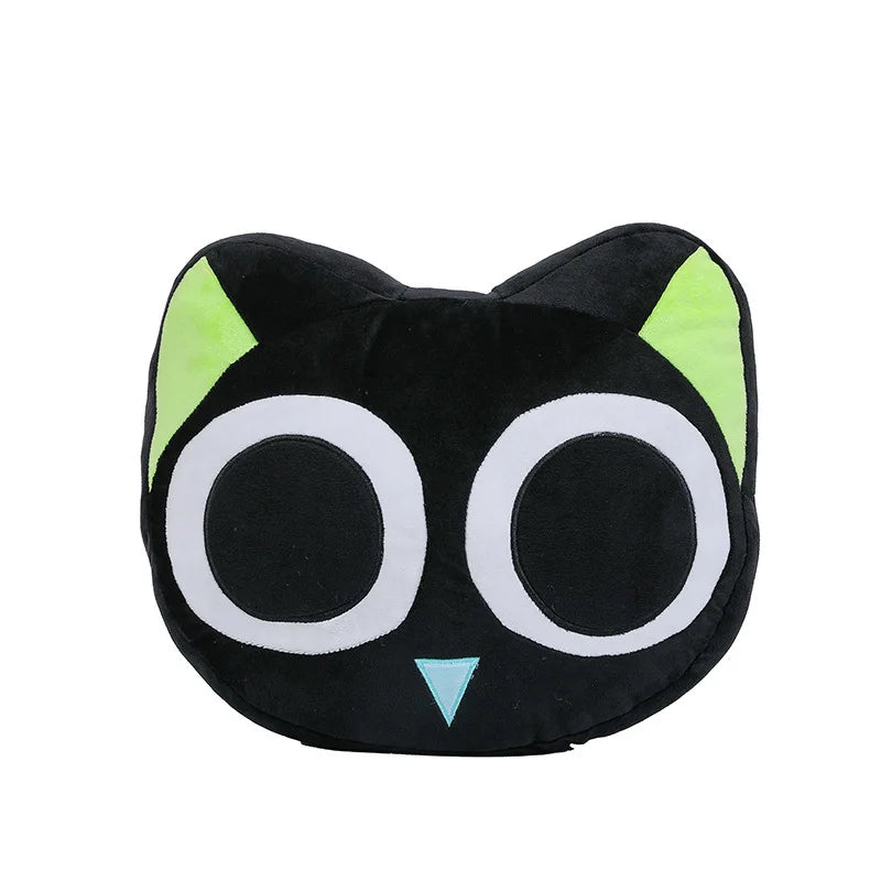 Kawaii Black Cat Plush Toy | Adorable Big Eye Cat Pillow