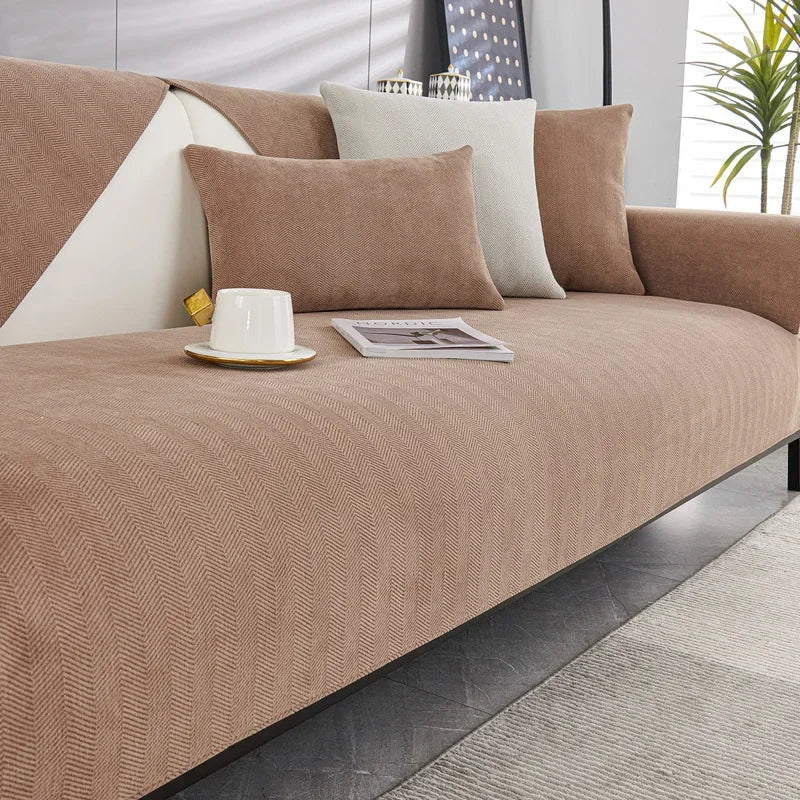 Universal Chenille Fabric Non-Slip Sofa Seat Cover | Home Decor