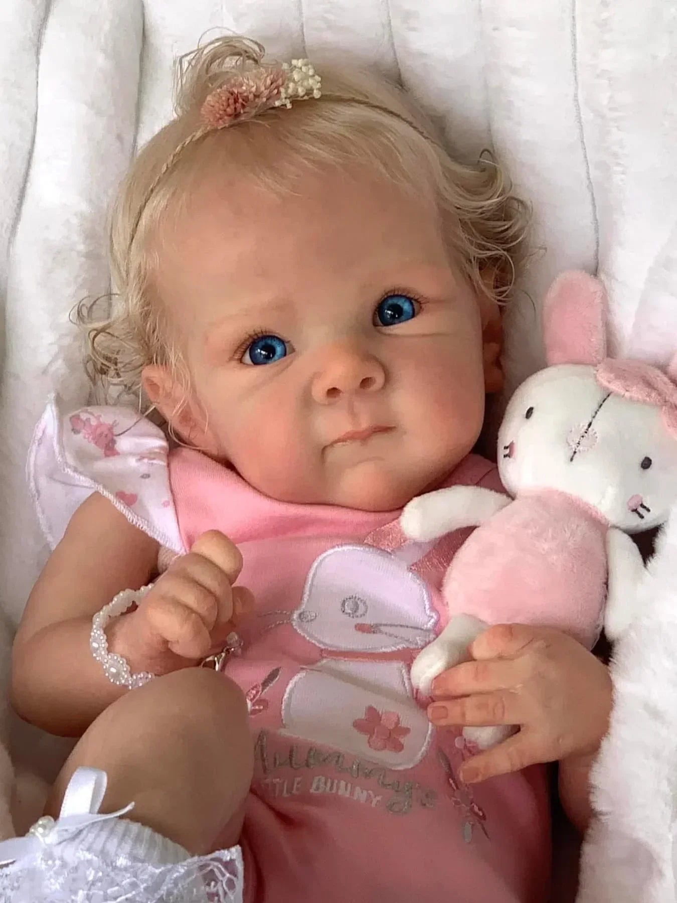 45CM Realistic Reborn Baby Doll with Blonde Hair | Cuddly Soft Body