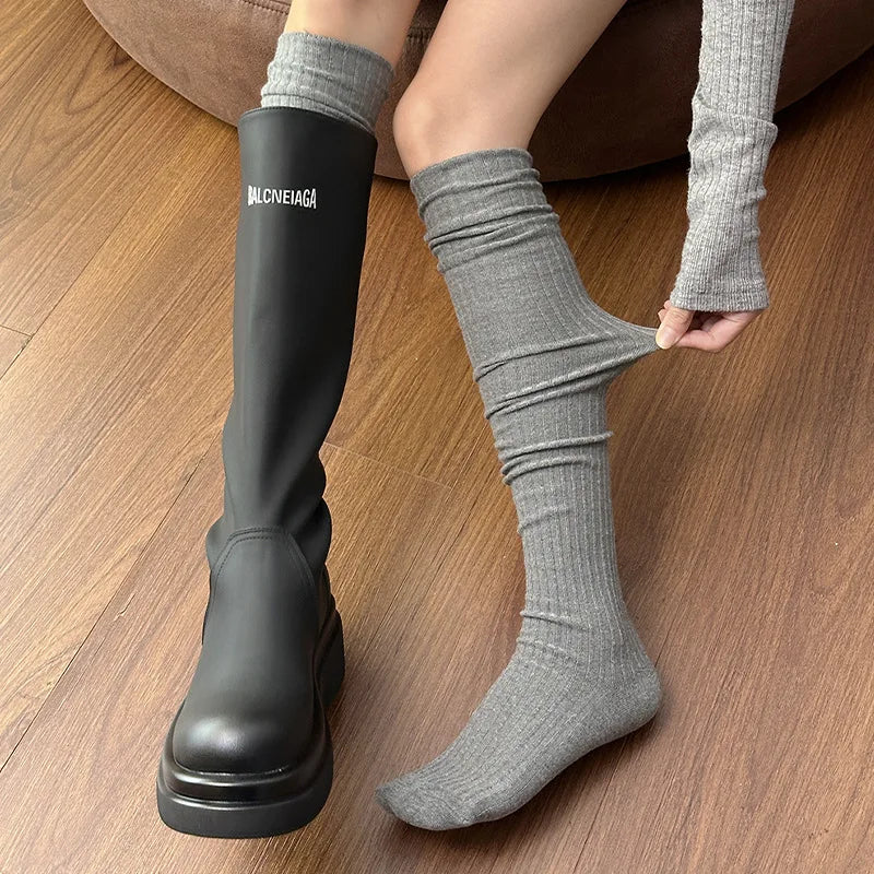 Stylish Knee Length Stockings for Women | Chic & Slimming Fashion