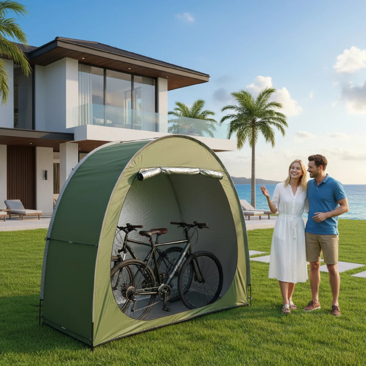 Portable Thickened Oxford Cloth Bike Shelter | Versatile Outdoor Tent