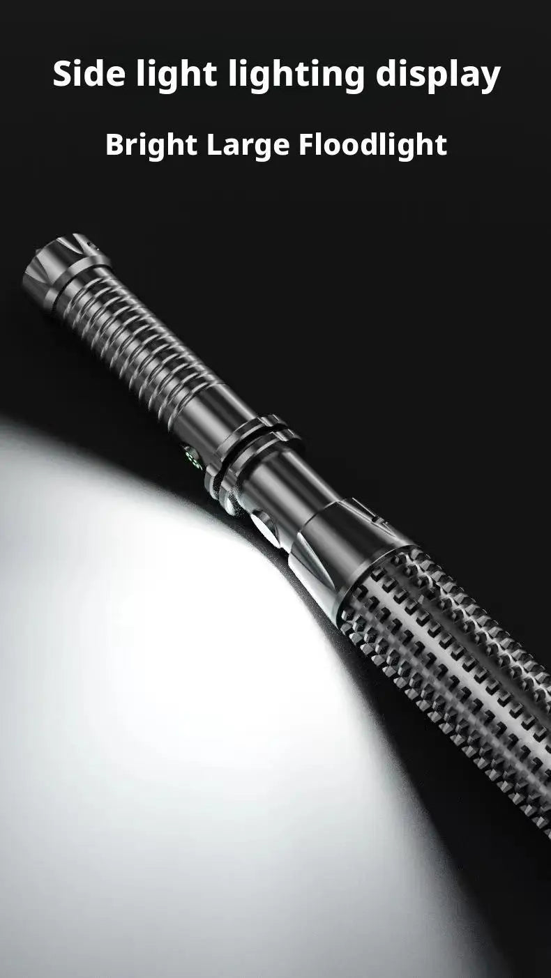 Rechargeable Tactical Flashlight | Self-defense Torch & Window Breaker