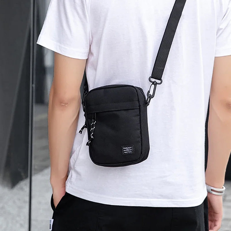 Casual Small Oxford Cloth Shoulder Bag for Men and Women