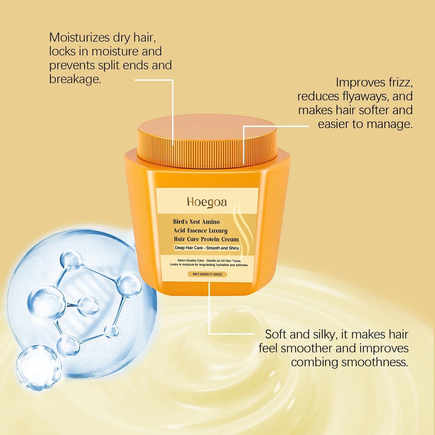 Nourishing Keratin Hair Mask | Smooth, Shine & Repair