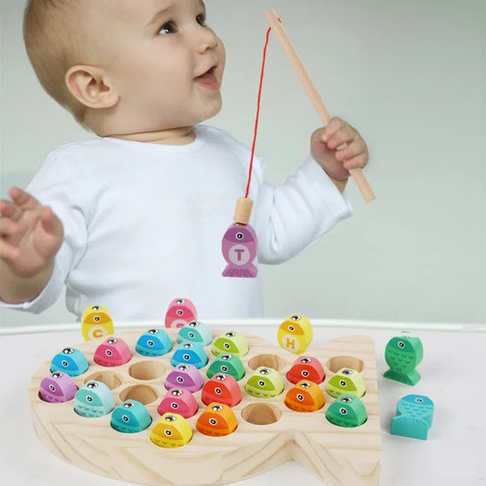 Wooden Fishing Toys for Kids | Fun Montessori Learning Game