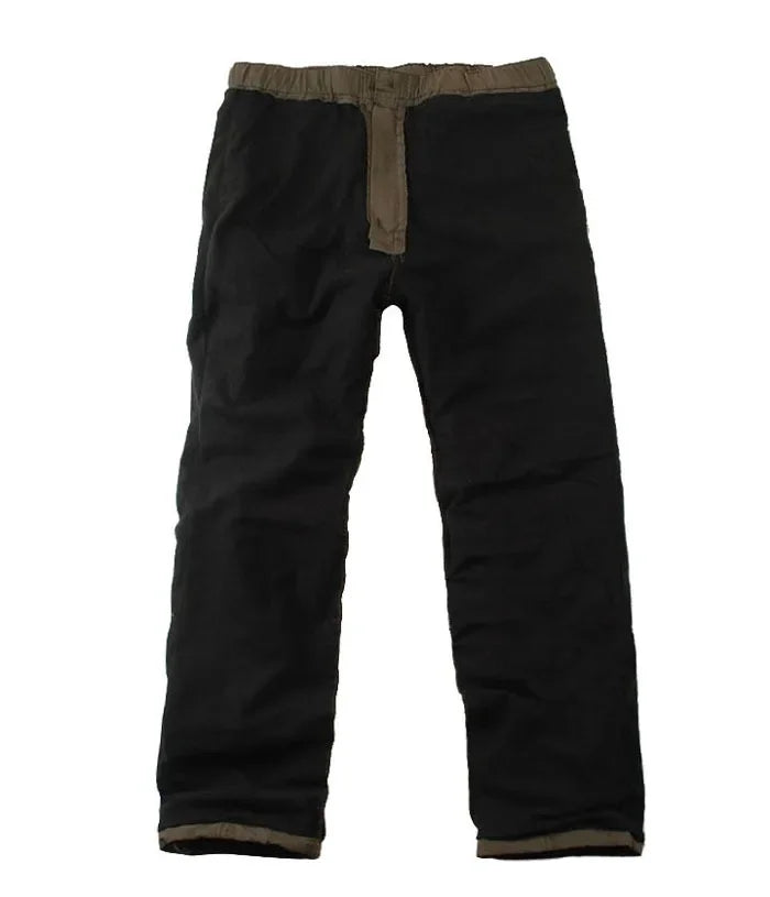 Men's Winter Fleece Cargo Pants | Warm & Casual Outdoor Trousers