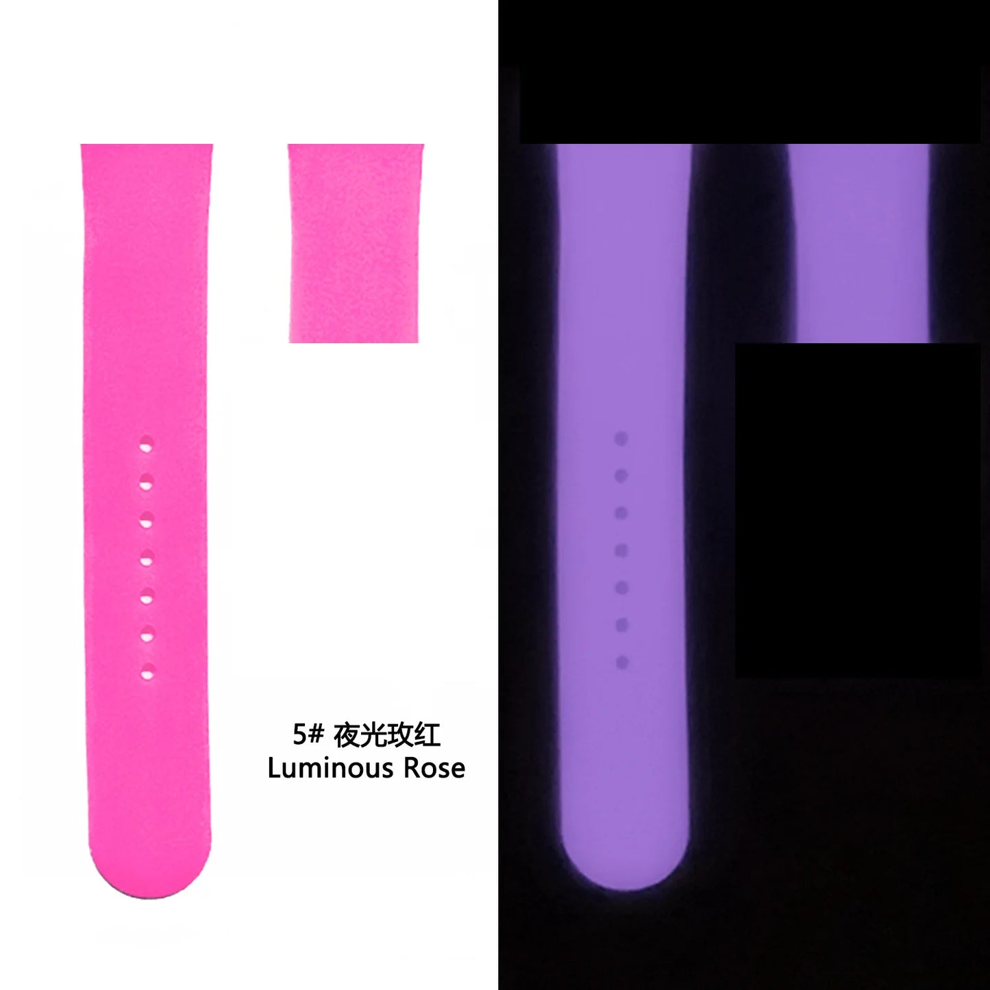 Glow-in-the-Dark Silicone Sport Strap for Smartwatches | Ultimate Accessory