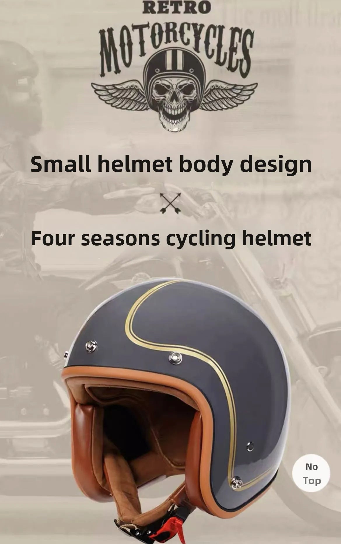 Budget 3/4 Open Face Motorcycle Helmet | DOT Certified Safety Gear