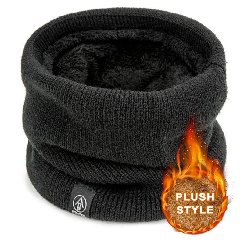 Braga de cuello térmica de punto unisex | Bufanda de invierno cortavientos