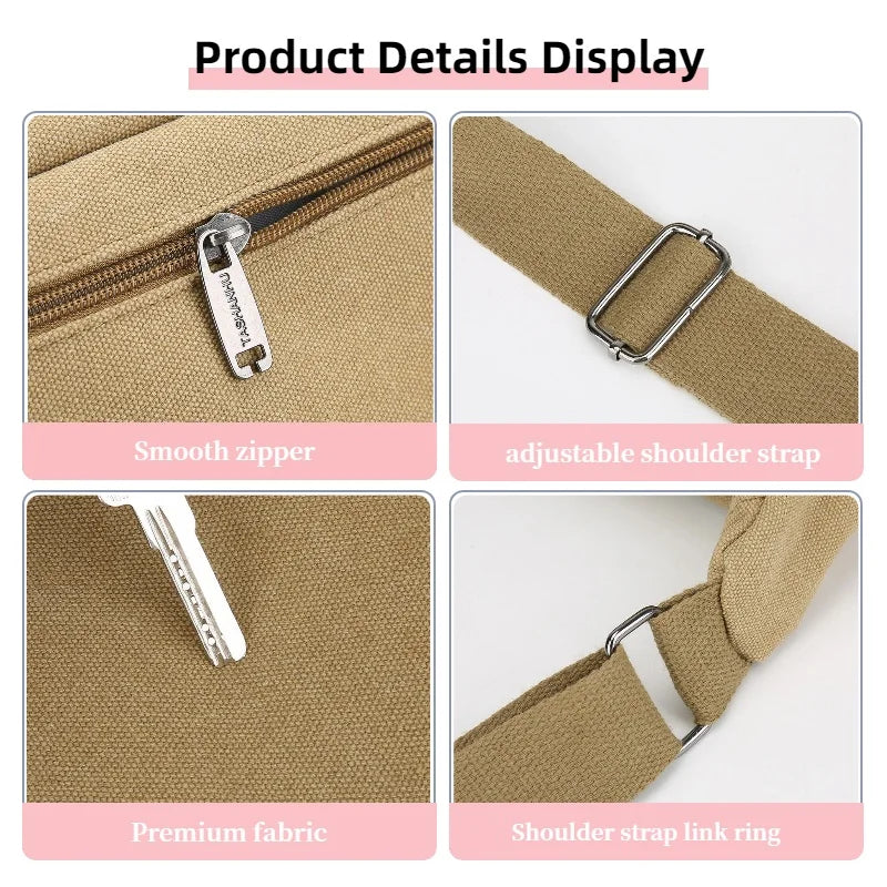 Men's Canvas Shoulder Bags | Stylish Crossbody Messenger Bags